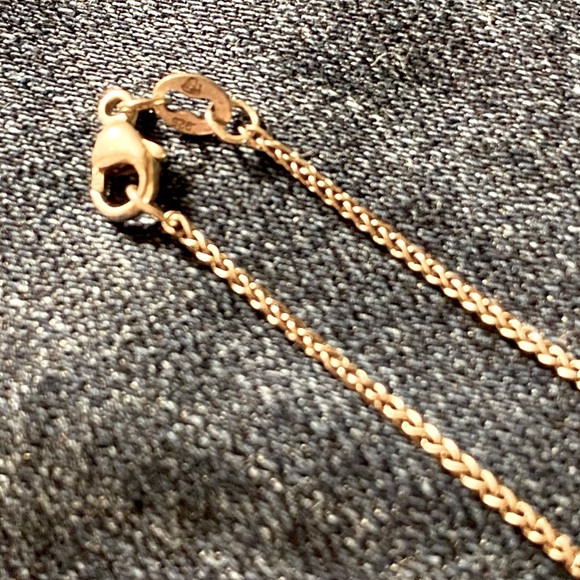 Used James Avery sterling engraved heart pendant on 18 inch James Avery chain. - Picture 3 of 4